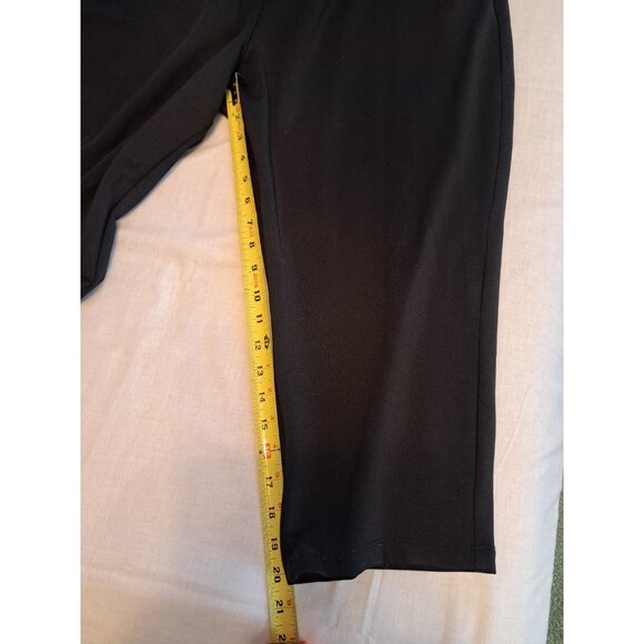 Tek Gear Women’s Xl On The Go Mid Rise Capri Black Stretch Pants RN#73277 - Picture 5 of 9